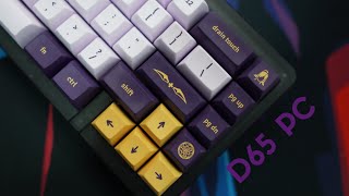 KBDFans D65 PC with 43 Studio Milky Obsidian build [upl. by Emelen]