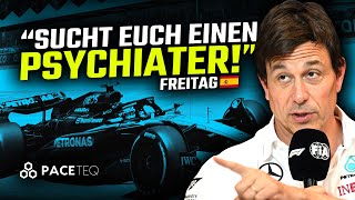 Toto Wolff holt zum Rundumschlag aus  Freitag F1 Barcelona 2024 [upl. by Ecienaj]