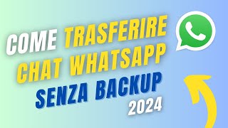 Come TRASFERIRE CHAT WHATSAPP da Android ad iPhone senza backup  iCareFone Transfer 2024 [upl. by Ulane]