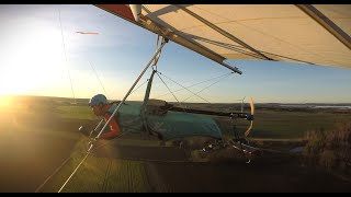 Hang glider FLPHG V3 elmotor test 1 in Sweden Electric motor on Hang glider [upl. by Nawoj]