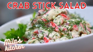 Очень вкусный салат из крабовых палочек с сельдереем  Delicious crab stick salad [upl. by Walcoff506]