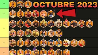 MEJORES COMANDANTES LEGENDARIOS OCTUBRE 2023  RISE OF KINGDOMS ESPAÑOL [upl. by Asyal360]