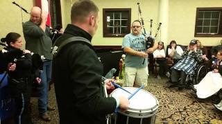 Cullen Bay bagpipes and drums [upl. by Joliet577]