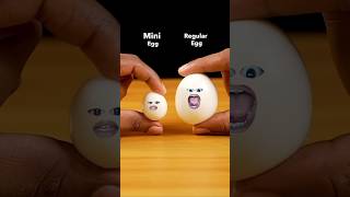 Mini egg 🆚 big egg🤣 shortvideo [upl. by Tut319]