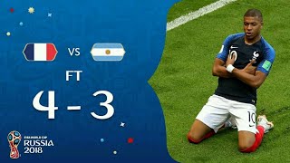 Cuplikan Gol amp Highlights Perancis vs Argentina Piala Dunia 2018 HD [upl. by Raynard]