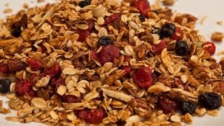 Homemade Granola Recipe  Laura Vitale  Laura in the Kitchen Episode 363 [upl. by Cerveny]