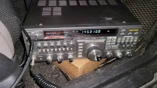 Yaesu FT736R Test [upl. by Notserp278]