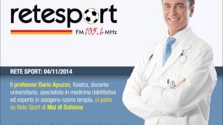 Il Prof Dario Apuzzo a Rete Sport parla di Mal di schiena [upl. by Llenwad264]