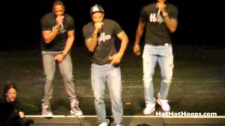 Battioke 2014  LeBron James Dwyane Wade Udonis Haslem perform Robin Thicke quotBlurred Linesquot [upl. by Neema]