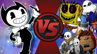 Bendy and The Ink Machine VS CreepyPasta Undertale Spongebob amp Memes Bendy Animation [upl. by Ekusoyr]