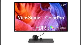 ViewSonic VP27864K 27 Inch Premium IPS 4K USB C Monitor with Integrated Color Wheel [upl. by Peers910]