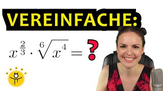 Potenzen und Wurzeln vereinfachen – Potenzen mit rationalen Exponenten Klasse 10 [upl. by Eenhat580]