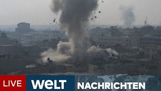 KRIEG IN NAHOST Massive Schläge gegen HamasTerror Israel verlagert Fokus in Gaza I WELT STREAM [upl. by Yellac]