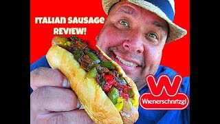 Wienerschnitzel® Gourmet Italian Sausage amp Peppers REVIEW [upl. by Hans]