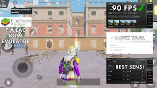 HOW TO FIX LAG IN BGMI PC  90FPS ENABLE  BEST GFX TOOL FOR BGMI  bgmi emulator bluestacks [upl. by Kosaka]