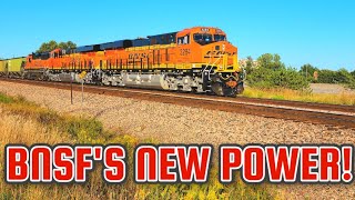 INTRODUCING BNSFS NEWEST MOTIVE POWER THE ET44ACH amp ES44ACH ON THEIR NEW MAINLINE RUNS [upl. by Toomin384]