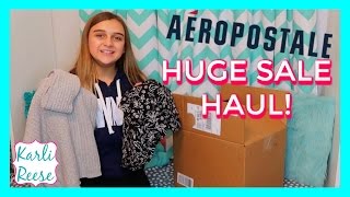 AEROPOSTALE WINTER HAUL  GOING OUT OF BUSINESS SALE [upl. by Introc]