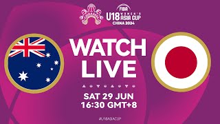 Australia v Japan  Full Basketball Game  FIBA U18 Womens Asia Cup 2024  Divison A  SemiFinals [upl. by Ellives]