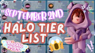 ROYALE HIGH HALO TIERLIST September 2nd [upl. by Reste]