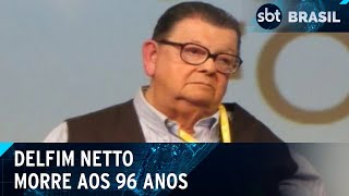 Morre Delfim Netto exministro da Fazenda aos 96 anos  SBT Brasil 120824 [upl. by Nilcaj724]