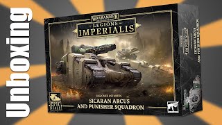 Unboxing Legiones Astartes Sicaran Arcus Punisher Squadron [upl. by Pascia]