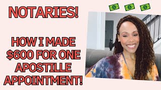 Notaries How to make 600 for one Apostille appointment notarypublic apostille makingmoney [upl. by Naivatco814]