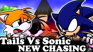 FNF  Tails Vs Sonic  New Chasing  Vs TailsExe V2  ModsHardGameplay [upl. by Alil]