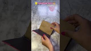 Handmade diary📒📜wastematerialcraft diyartandcraft youtubeshort youtubechannel artwork idea [upl. by Hadwin]