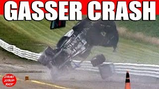 AA Gasser Nostalgia Drag Racing Crash Rock N Race Dragway 42 [upl. by Homovec]