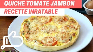 Quiche tomate jambon chèvre recette inratable [upl. by Tartan587]