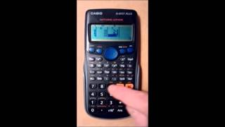 Find the regression equation using a Casio calculator [upl. by Eetnahs]