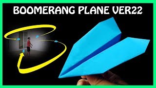 Cách gấp máy bay boomerang ver 22  how to make a boomerang paper airplane  boomerang plane king [upl. by Wartow267]