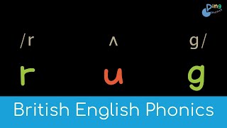 Revision 4 U R H chant British English phonics blending  students follow along [upl. by Marquez]