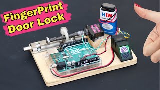 How to Make Fingerprint Door Lock  Arduino Project [upl. by Jeth]