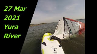 27 Mar 2021 YuraRiver WindSurf [upl. by Alyss]