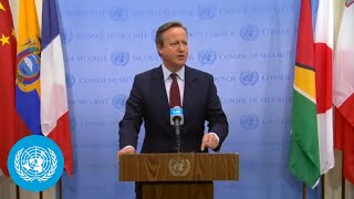 United Kingdom on Ukraine  Media Stakeout  Security Council  United Nations [upl. by Middle]