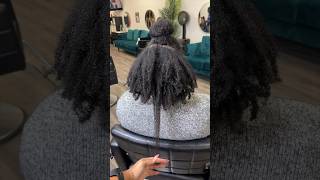 Look at that shrinkage 😮 watch the Full vid for product deets ✨ naturalhair hairtransformation [upl. by Trager]