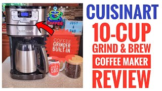 Cuisinart 10 Cup Coffee Maker with Grinder Automatic Grind amp Brew DGB450 Review I LOVE IT [upl. by Pernell83]