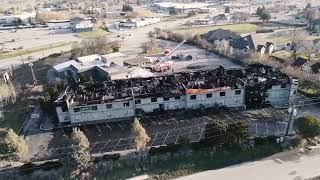 DRONE VIDEO OF AFTERMATH OF KALISPELL FIRE [upl. by Breana]