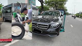 Đánh Giá Hệ Thống Treo amp Gầm Mercedes E200 Khi Tráng Lốp Chống Đinh Tại TMQ TPHCM mercedese200 [upl. by Jehoash]