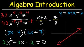 Algebra Introduction  Basic Overview  Online Crash Course Review Video Tutorial Lessons [upl. by Eerb]