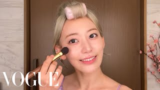 LE SSERAFIM’s SAKURA on Hydrating Skin Care and Lash Curling  Beauty Secrets  Vogue [upl. by Nairadas991]