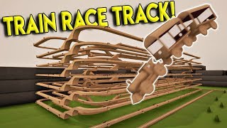 ULTIMATE TRAIN RACE TRACK amp NEW TOWN  Tracks The Train Set Game Gameplay Stunts amp Crashes [upl. by Ahselef678]