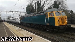 BR 56081 Screaming Through Penkridge Dragging Avanti West Coast 805001 and 805003  5Q70 [upl. by Dorine]