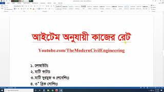 বাড়ির কন্সট্রাকশন কাজের রেট  Work Rate of Construction work in Bangladesh [upl. by Seek]