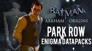 Batman Arkham Origins  Park Row  All Enigma Datapacks  Extortion Files Locations [upl. by Euqirdor467]