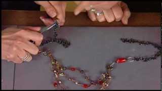 How to Make a MultiStrand Leather Necklace [upl. by Acirederf]