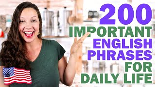 200 Important English Expressions English vocabulary lesson [upl. by Halford]