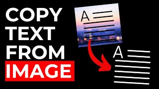 How to copy Text from Image on Computer [upl. by Buhler689]