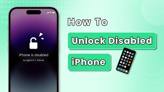 How to Unlock Disabled iPhone without iTunes or iCloud in 1 Click Safely 100 Work [upl. by Siseneg]